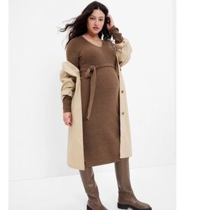 GAP Maternity Brown Knit Dress